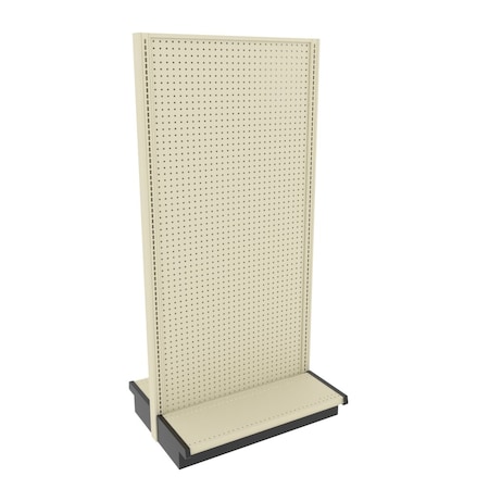 Lozier Gondola Island Display Starter, Platinum Off-White, 36W x 78H x 13D P313V-ST